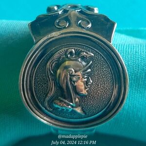 1864 Tiffany & Company Gorham Spartan Spoon Ring Sterling Luxury Vintage #158